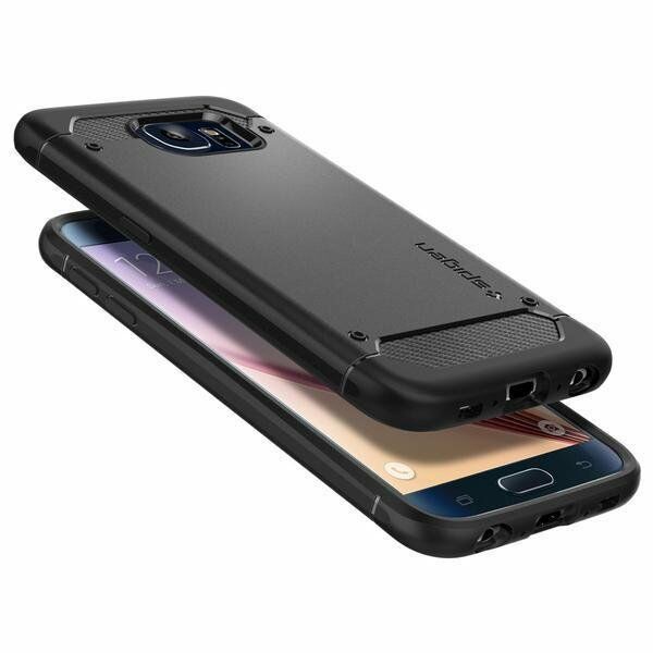 Spigen Galaxy S6 ile Uyumlu Kılıf Rugged Armor