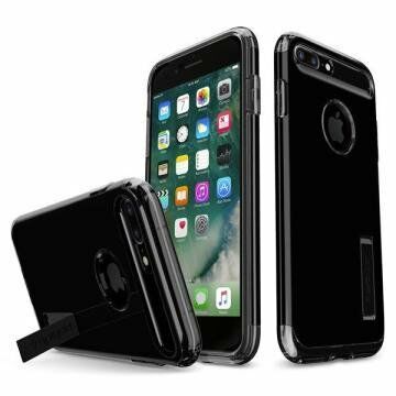 Spigen iPhone 7 Plus / 8 Plus ile Uyumlu Kılıf Slim Armor Jet Black