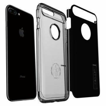 Spigen iPhone 7 Plus / 8 Plus ile Uyumlu Kılıf Slim Armor Jet Black