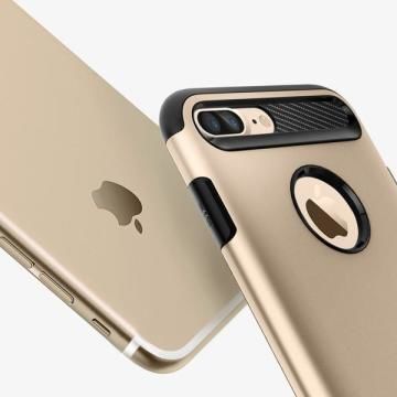 Spigen iPhone 7 Plus / 8 Plus ile Uyumlu Kılıf Slim Armor Champagne Gold