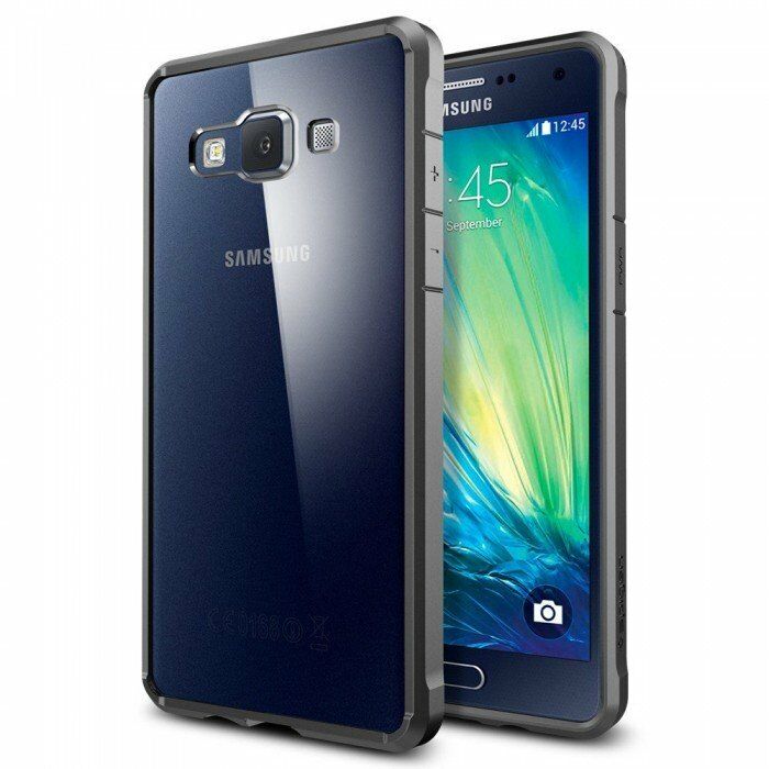 Spigen Galaxy A5 ile Uyumlu Kılıf Ultra Hybrid Gun Metal