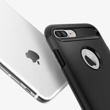 Spigen iPhone 7 Plus / 8 Plus ile Uyumlu Kılıf Slim Armor Black