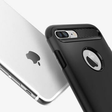 Spigen iPhone 7 Plus / 8 Plus ile Uyumlu Kılıf Slim Armor Black