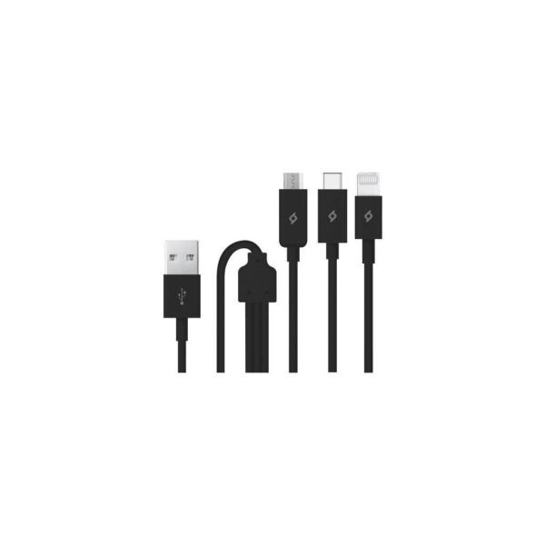 Ttec Trio Şarj Kablosu Micro USB Ligthining Type-C 2DK7521S
