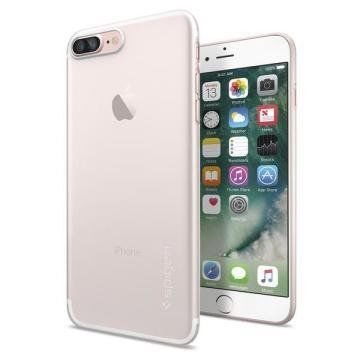 Spigen iPhone 7 Plus ile Uyumlu Kılıf Air Skin Ultra İnce 4 Tarafı Tam Koruma Black