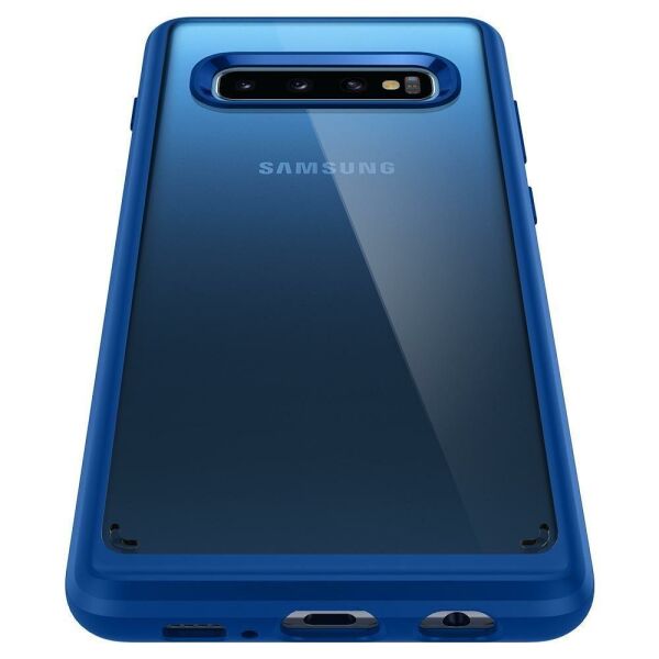 Spigen Galaxy S10 ile Uyumlu Kılıf Ultra Hybrid Prism Blue