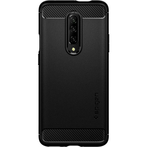 Spigen OnePlus 7 Pro ile Uyumlu Kılıf Rugged Armor Matte Black