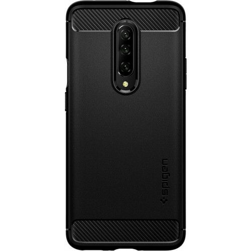 Spigen OnePlus 7 Pro ile Uyumlu Kılıf Rugged Armor Matte Black