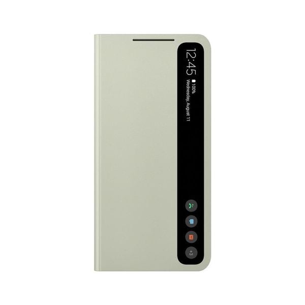 Galaxy S21 FE ile Uyumlu Smart Clear View Kılıf-Nane EF-ZG990CMEGTR (Out)
