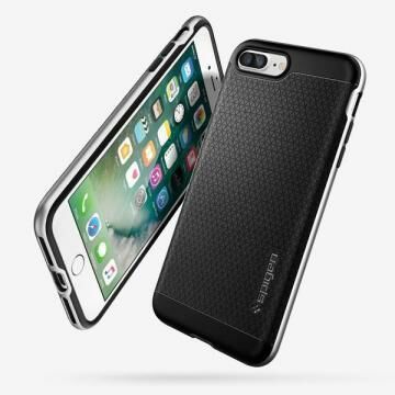 Spigen iPhone 7 Plus ile Uyumlu Kılıf Neo Hybrid Satin Silver