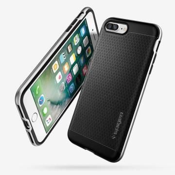 Spigen iPhone 7 Plus ile Uyumlu Kılıf Neo Hybrid Satin Silver