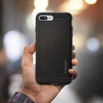 Spigen iPhone 7 Plus ile Uyumlu Kılıf Neo Hybrid Gun Metal