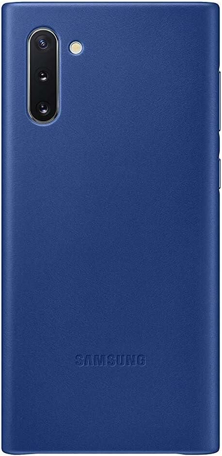 Galaxy Note 10 ile Uyumlu Deri Kılıf Mavi EF-VN970LLEGWW