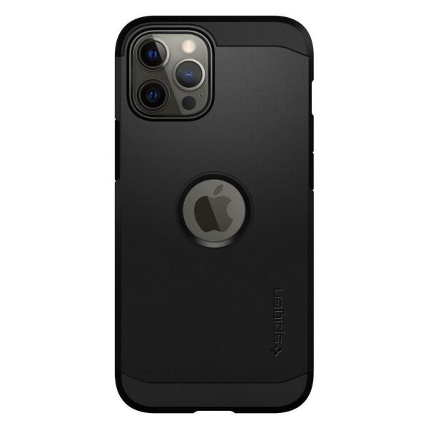 Spigen iPhone 12 Pro Max ile Uyumlu Kılıf Tough Armor Mag (MagSafe Uyumlu) Black