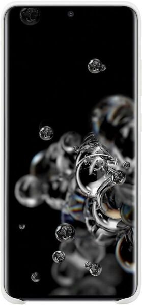 Galaxy S20 Ultra ile Uyumlu Silikon Kılıf Beyaz EF-PG988TWEGWW