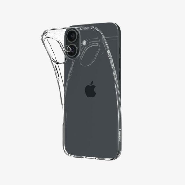 Spigen iPhone 16 Plus ile Uyumlu Kılıf Crystal Flex Space Crystal