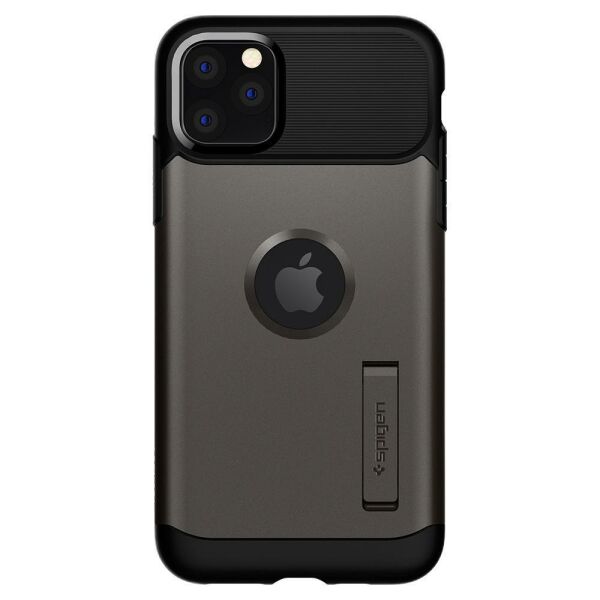 Spigen iPhone 11 Pro Max ile Uyumlu Kılıf Slim Armor Gunmetal
