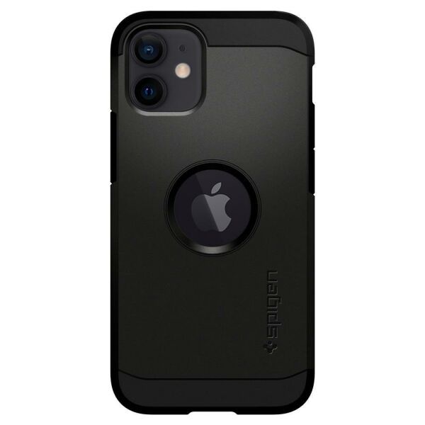 Spigen iPhone 12 Mini ile Uyumlu Kılıf Tough Armor Mag (MagSafe Uyumlu) Black