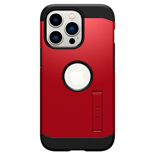 Spigen iPhone 13 Pro ile Uyumlu Kılıf Tough Armor Red