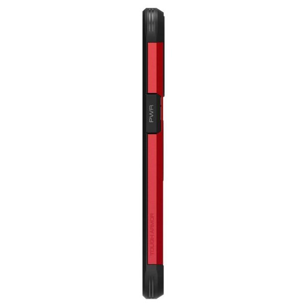 Spigen iPhone 13 Pro ile Uyumlu Kılıf Tough Armor Red