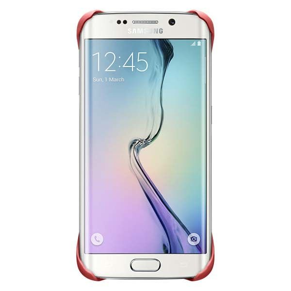Galaxy S6 Edge ile Uyumlu Protective Cover Kırmızı EF-YG925BPE