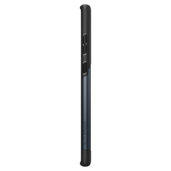 Spigen Galaxy S22 Ultra 5G ile Uyumlu Kılıf Slim Armor Metal Slate