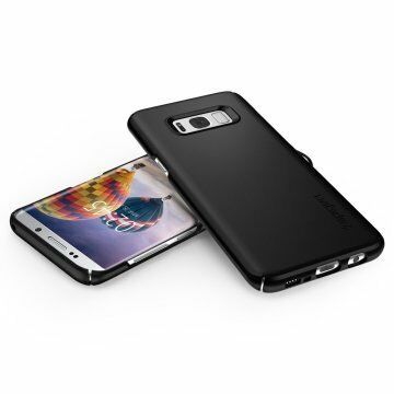 Spigen Galaxy S8 ile Uyumlu Kılıf Thin Fit Black