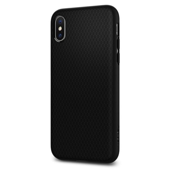 Spigen iPhone XS ile Uyumlu Kılıf Liquid Air Black