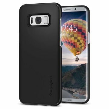 Spigen Galaxy S8 Plus ile Uyumlu Kılıf Thin Fit Black
