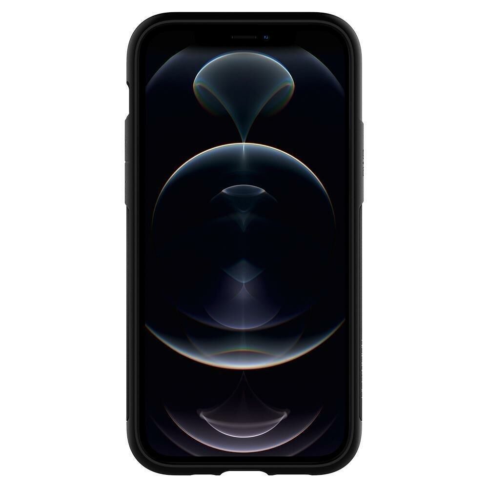 Spigen iPhone 12 / iPhone 12 Pro ile Uyumlu Kılıf Slim Armor Black