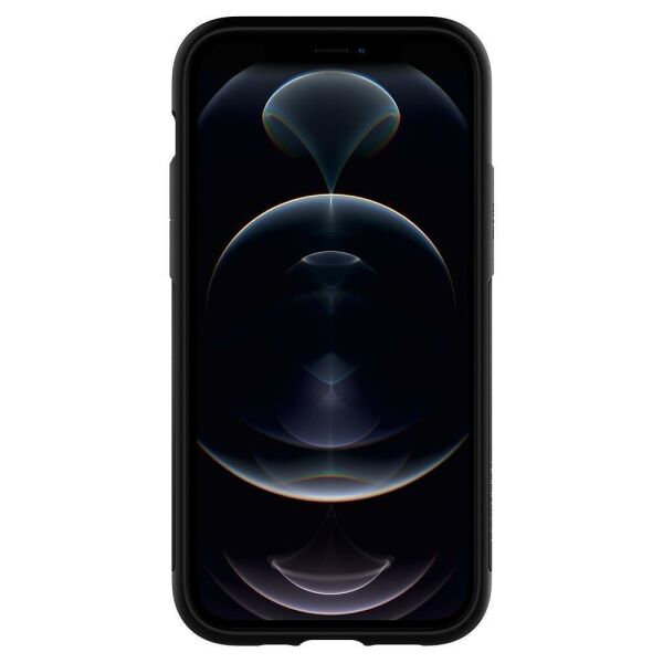 Spigen iPhone 12 / iPhone 12 Pro ile Uyumlu Kılıf Slim Armor Black