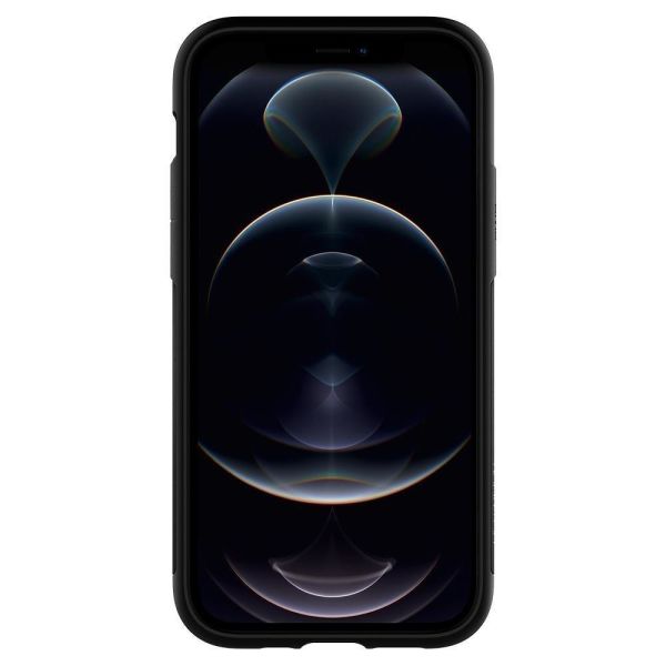 Spigen iPhone 12 / iPhone 12 Pro ile Uyumlu Kılıf Slim Armor Black