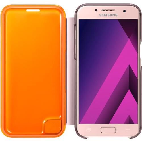 Galaxy A5(2017) ile Uyumlu Neon Flip Cover Pembe EF-FA520PPEGWW