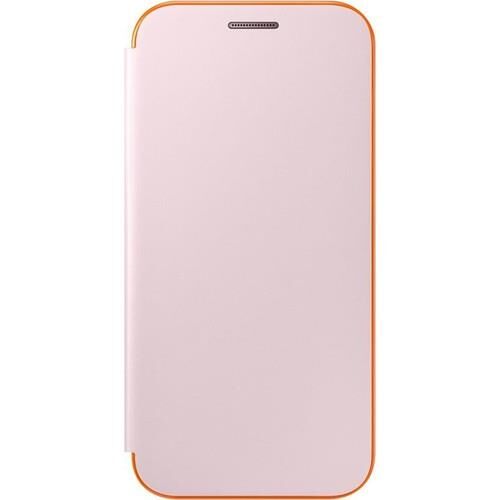 Galaxy A5(2017) ile Uyumlu Neon Flip Cover Pembe EF-FA520PPEGWW