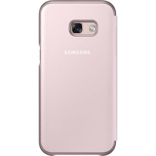 Galaxy A5(2017) ile Uyumlu Neon Flip Cover Pembe EF-FA520PPEGWW