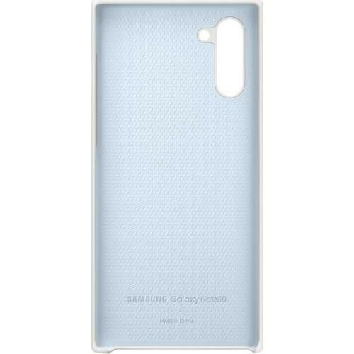 Galaxy Note 10 ile Uyumlu Silikon Kılıf Beyaz EF-PN970TWEGWW