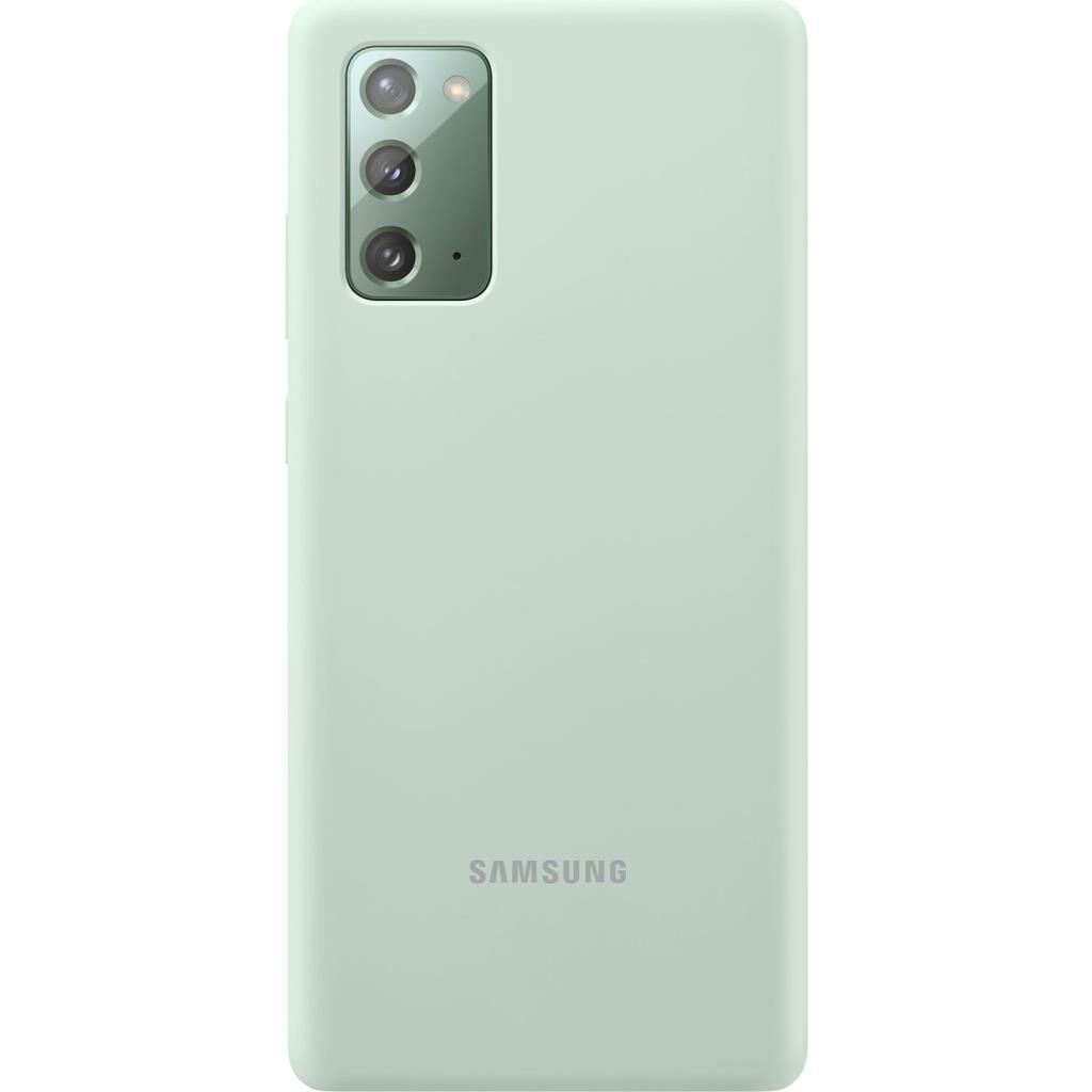 Galaxy Note 20 ile Uyumlu Silikon Kılıf Yeşil EF-PN980TMEGWW