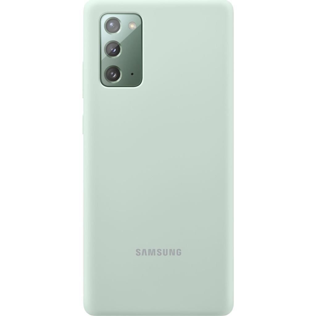 Galaxy Note 20 ile Uyumlu Silikon Kılıf Yeşil EF-PN980TMEGWW