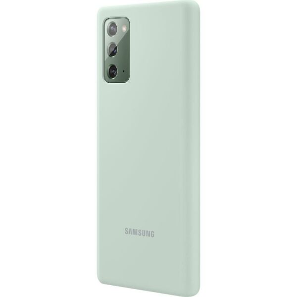 Galaxy Note 20 ile Uyumlu Silikon Kılıf Yeşil EF-PN980TMEGWW