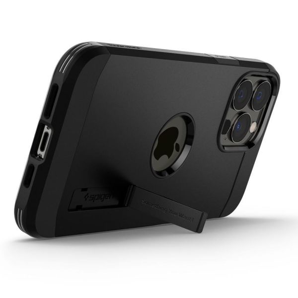 Spigen iPhone 13 Pro ile Uyumlu Kılıf Tough Armor Black