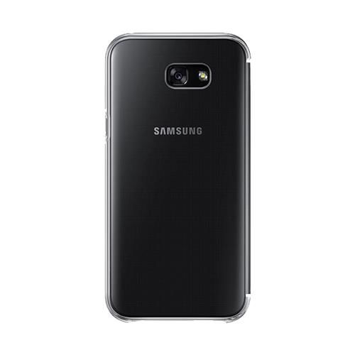 Galaxy A7(2017) ile Uyumlu Clear View Cover Kılıf Siyah EF-ZA720CBEGWW