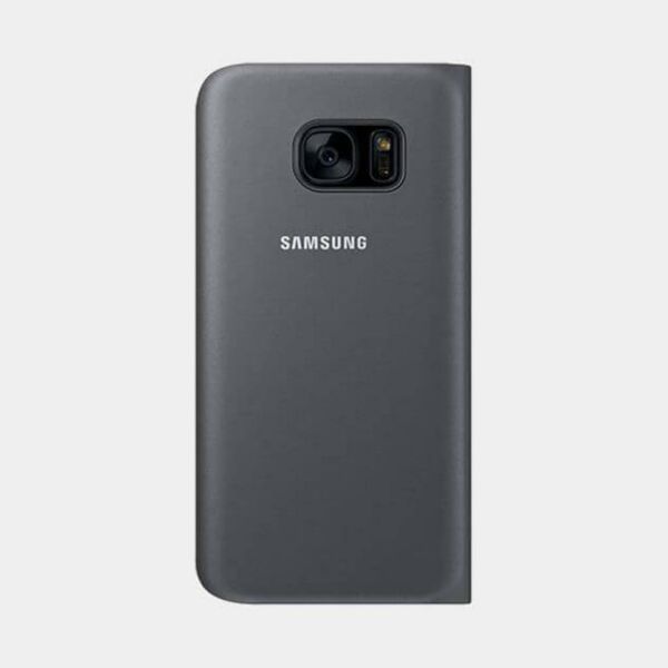 Galaxy S7 ile Uyumlu S View Cover Kılıf Siyah EF-CG930PBEGWW