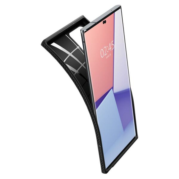 Spigen Galaxy Note 20 Ultra ile Uyumlu Kılıf Liquid Air Black