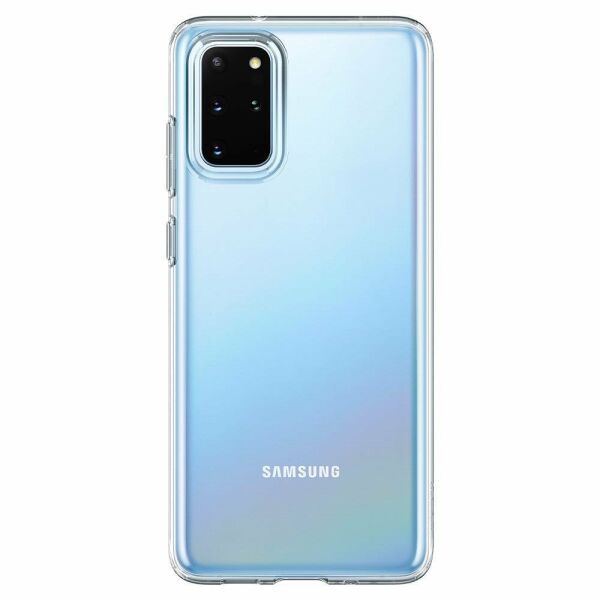 Spigen Galaxy S20 Plus ile Uyumlu Kılıf Liquid Crystal 4 Tarafı Tam Koruma Crystal Clear