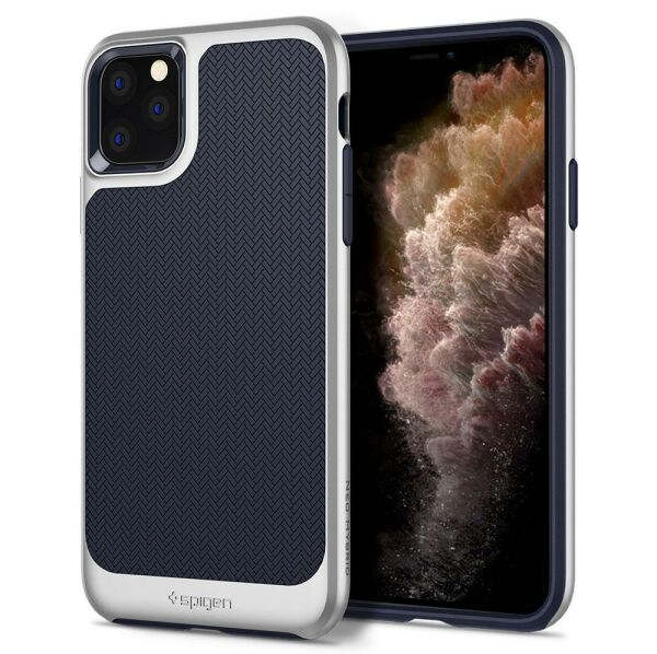 Spigen iPhone 11 Pro ile Uyumlu Kılıf Neo Hybrid Satin Silver