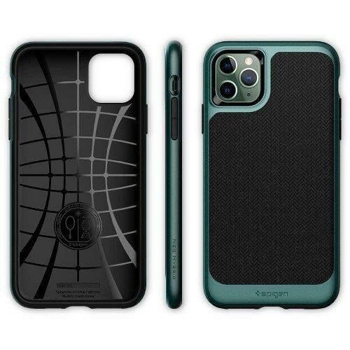 Spigen iPhone 11 Pro ile Uyumlu Kılıf Neo Hybrid Midnight Green