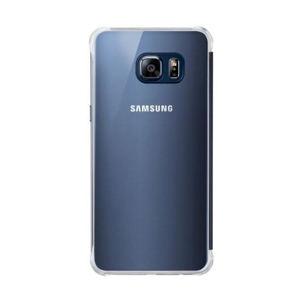 Galaxy S6 Edge Plus ile Uyumlu Clear View Cover Lacivert EF-ZG928CBEGWW