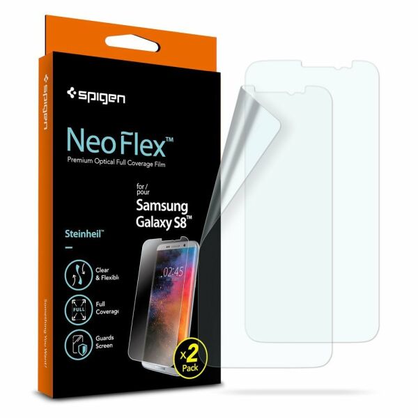 Spigen Galaxy S8 ile Uyumlu Ekran Koruyucu Neo Flex (2 Adet)