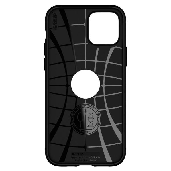 Spigen iPhone 12 Pro / iPhone 12 ile Uyumlu Kılıf Rugged Armor Matte Black