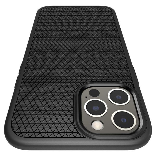 Spigen iPhone 12 Pro Max ile Uyumlu Kılıf Liquid Air Matte Black